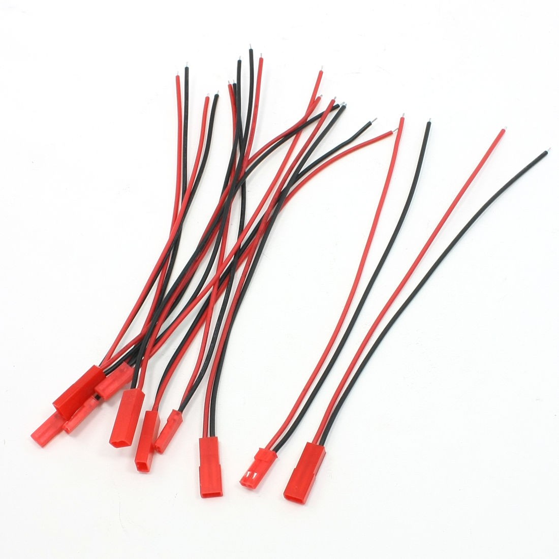 5 Sets RC Electric Planes 2Pin JST Male Female Plug Cable Wire 22AWG 15cm 5.9"