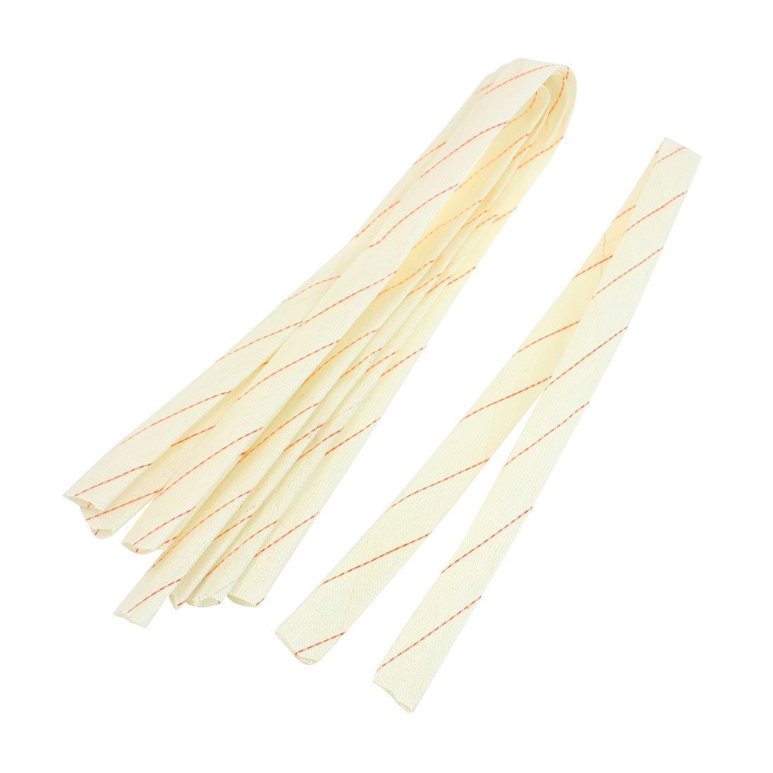 21mm x 80cm Fiberglass Insulating Sleevings 5 Pcs for Electrical Wire