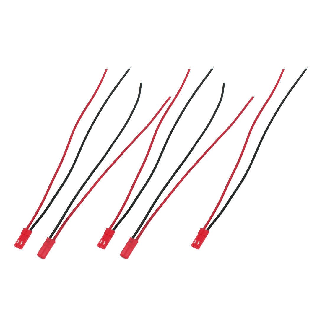5 x RC Plane Battery 2Pin JST Male Plug 5.9" 150mm Long 22AWG Wire Cable