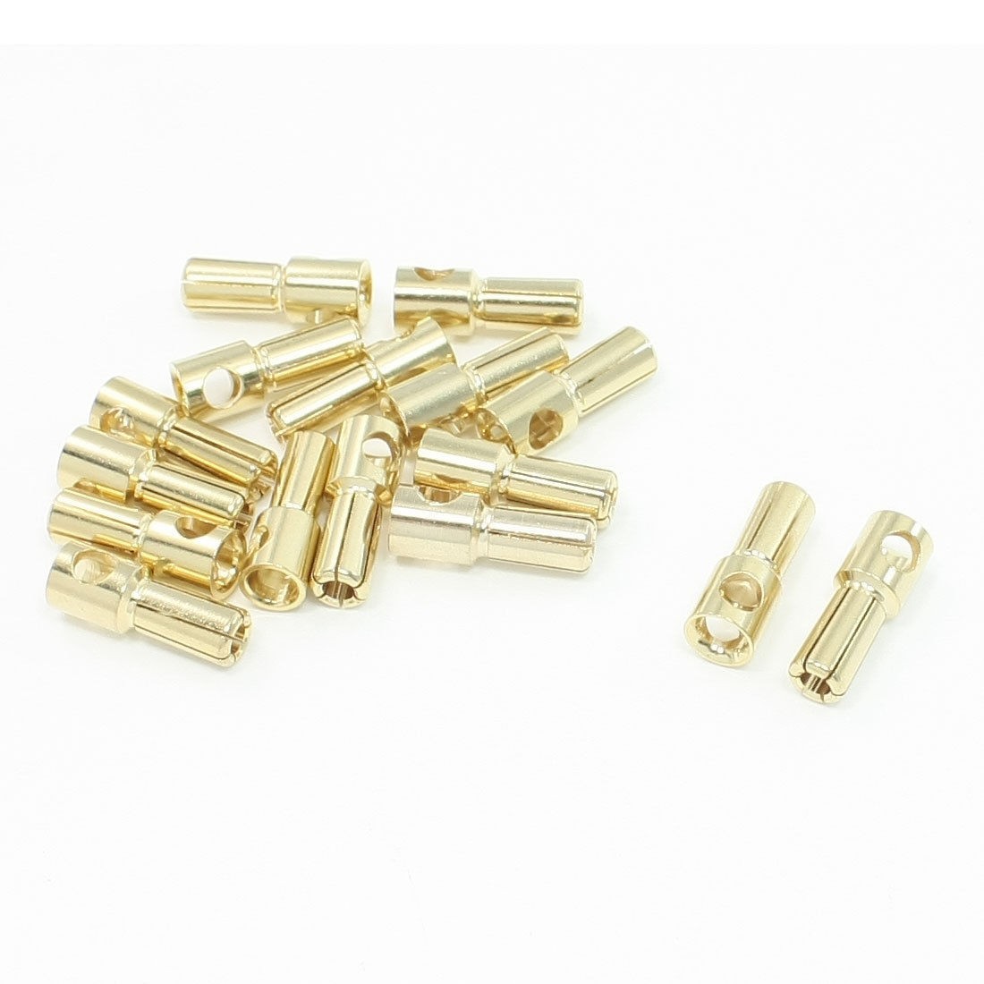 5.5mm Inside Dia Male Banana Plug Bullet Connector Replacement 20 Pcs