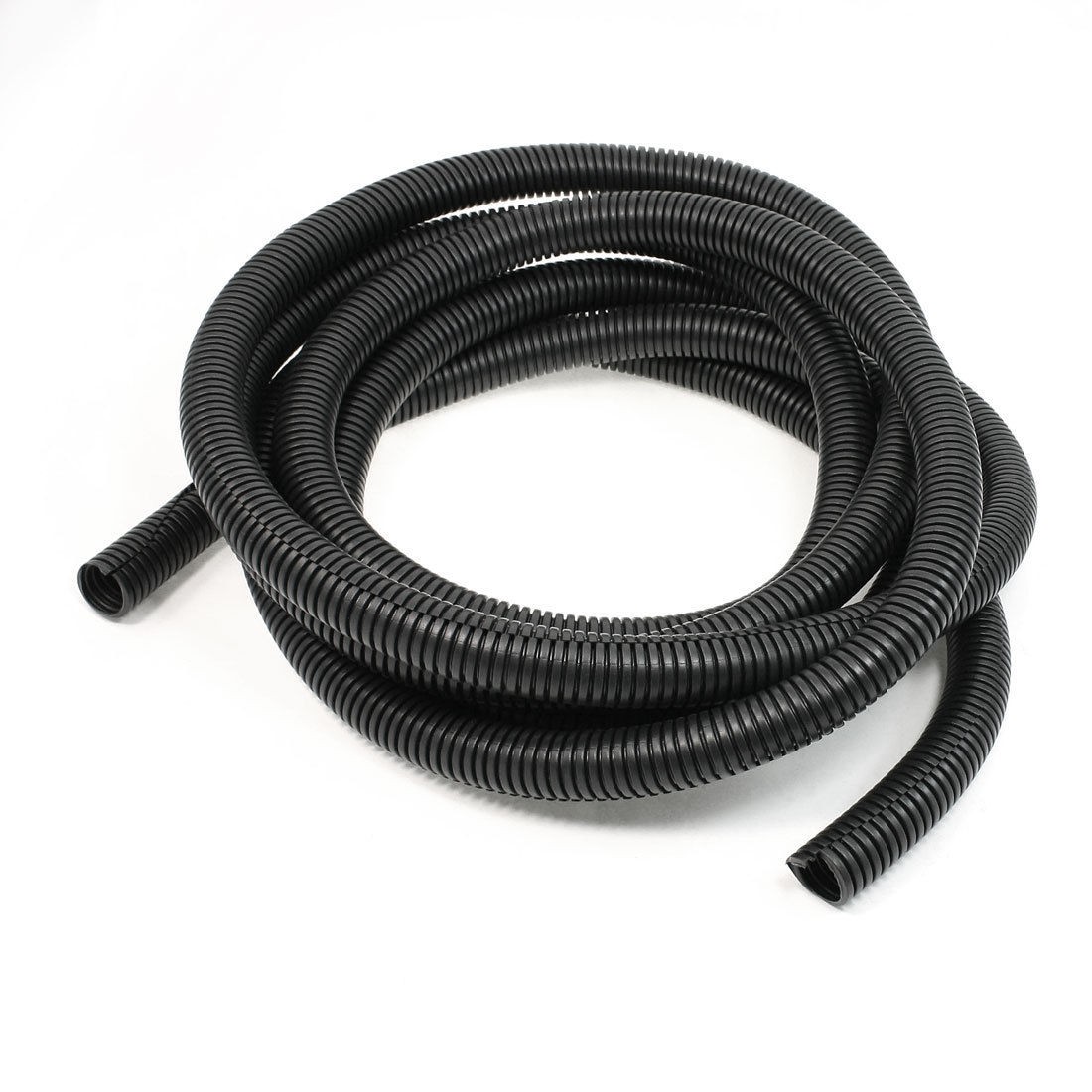 16.4Ft Length 63/64" Outer Diameter Plastic Split Loom Tubing Black