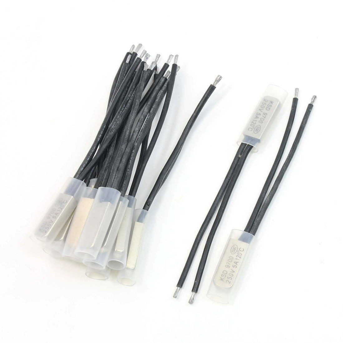 12 Pcs Bimetal Temperature Switch Thermostat 120 Degree Celsius NC KSD9700