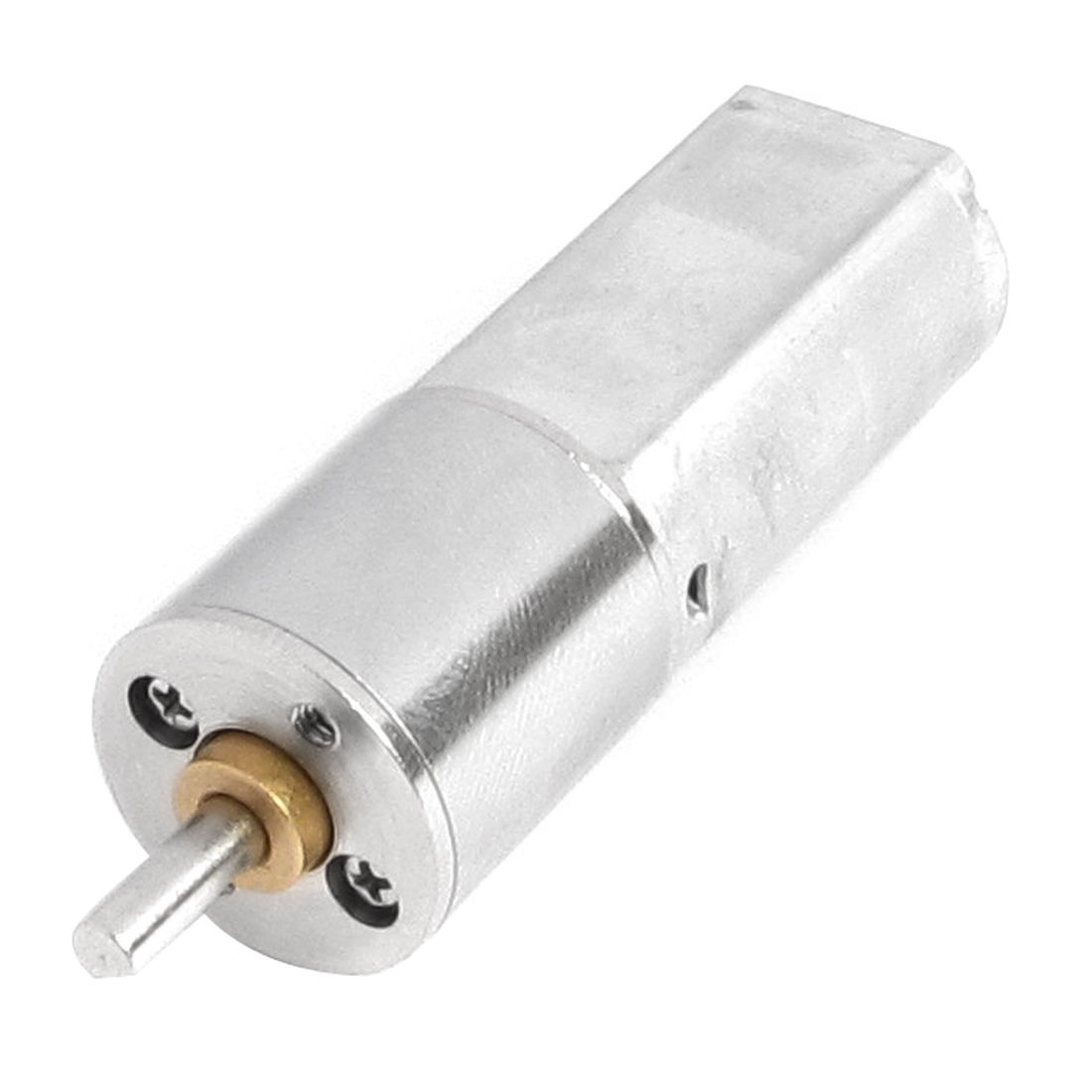 12V 60RPM 3mm Shaft 16mm Diameter DC Geared Motor w Gearbox