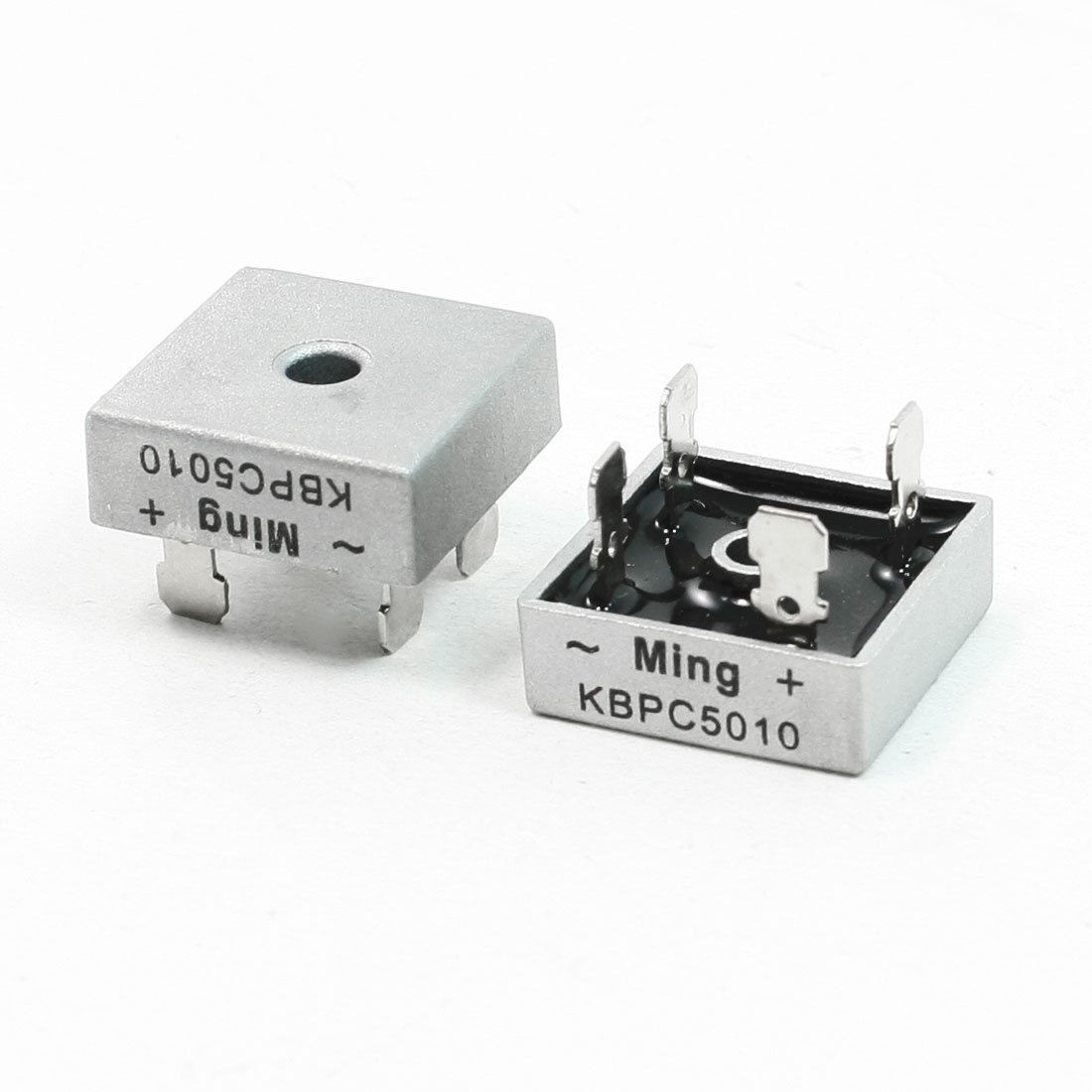 2 Pcs Ming KBPC5010 4 Pins 1000V 50A Bridge Rectifier