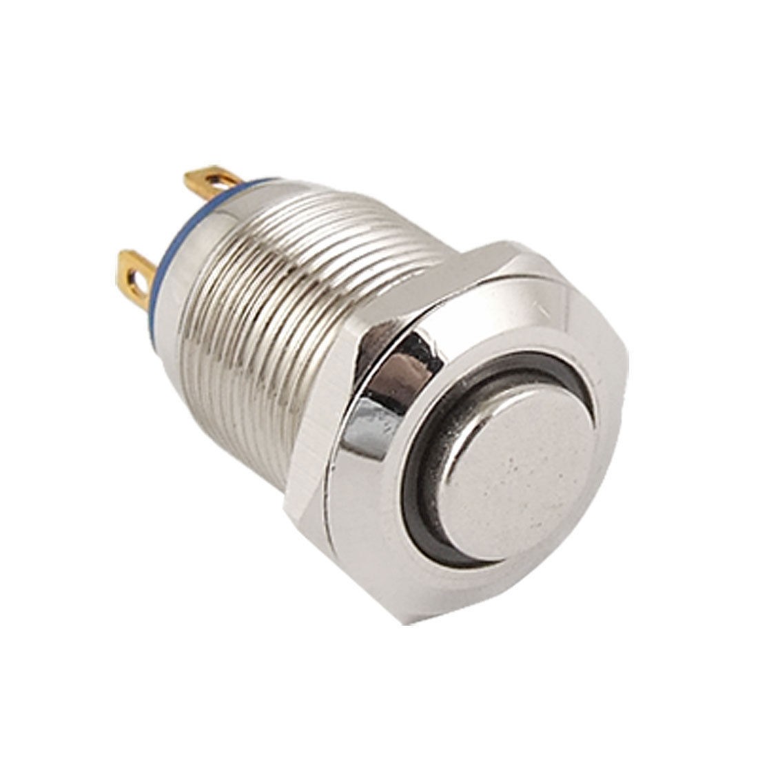 3V Blue LED 12mm Momentary Stainless Push Button Switch HFH 36VDC 2A