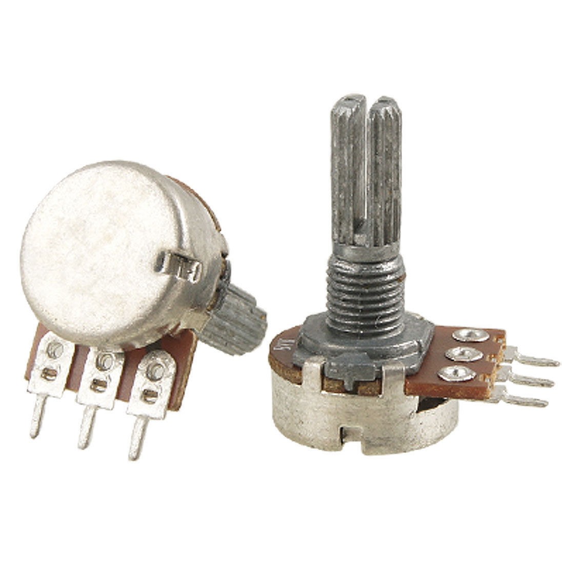 2 Pcs B1K 1K ohm Single Linear Taper Ratory Potentiometers