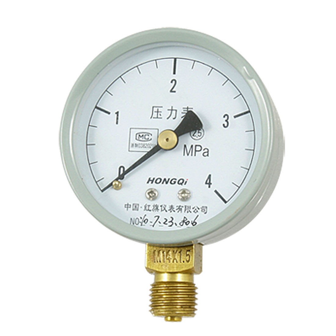 0-4 MPa Round Metal Dial Air Pressure Measure Manometer