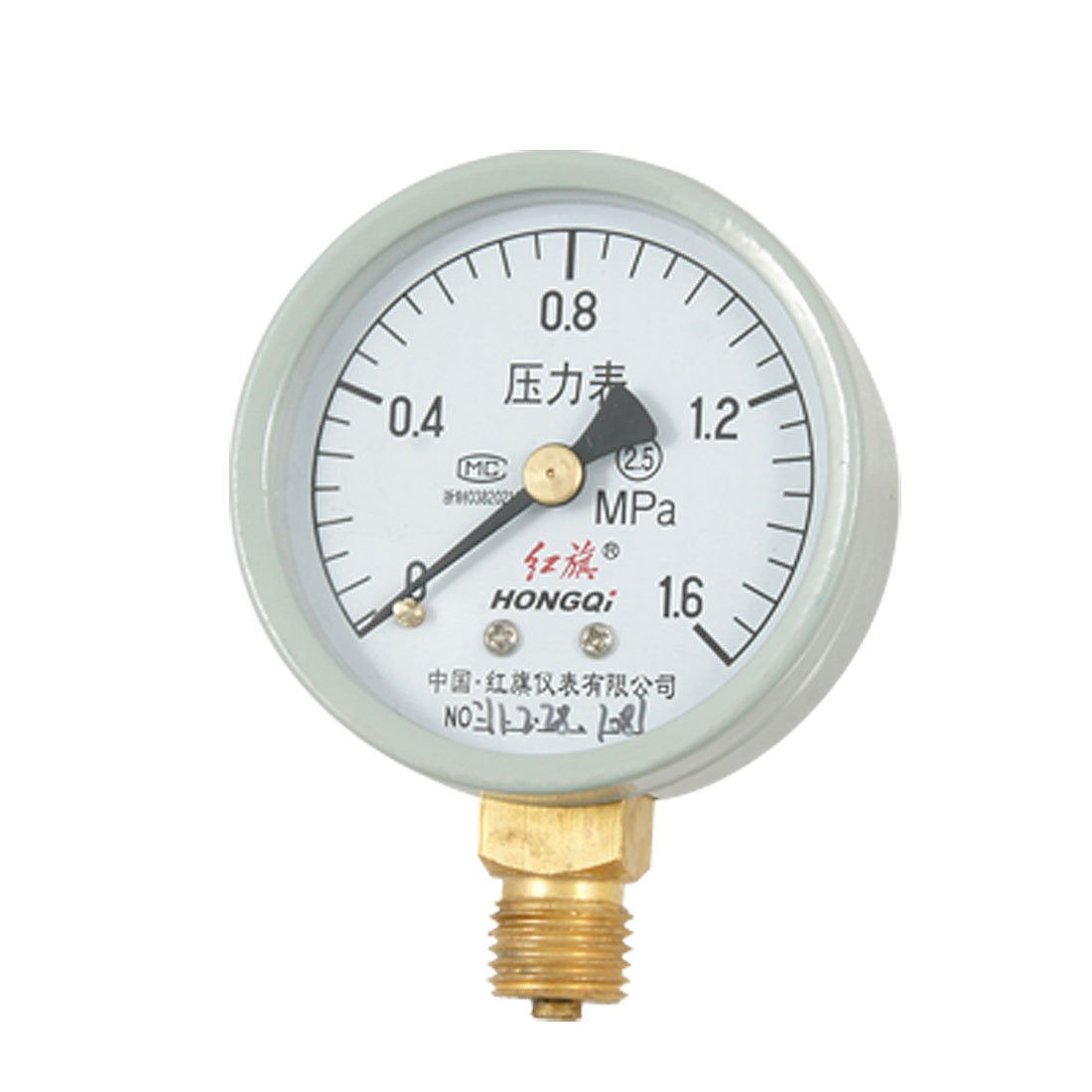 0-1.6 MPa 0.55" NPT Connector Pneumatic Pressure Gauge