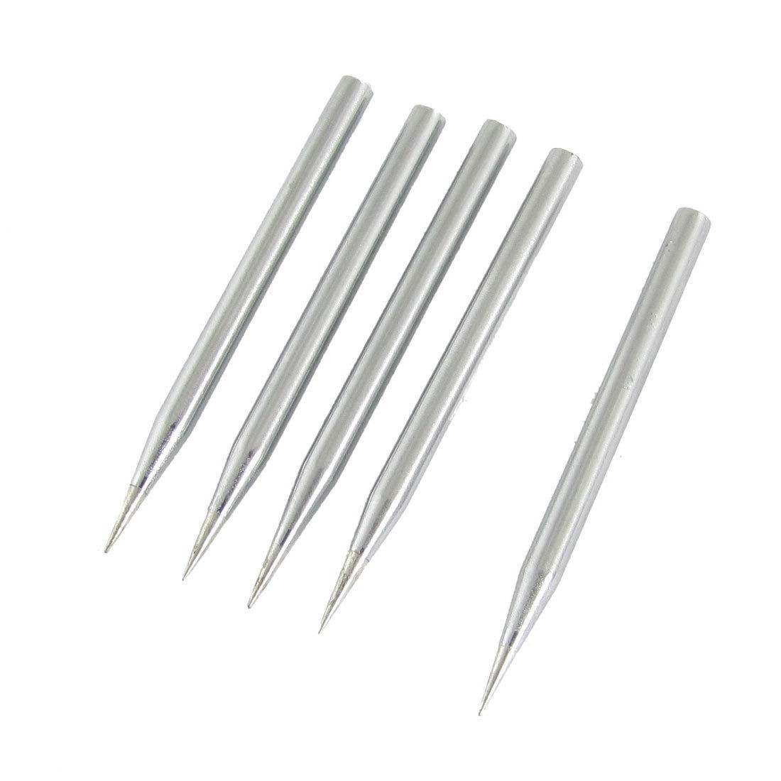 5 Pcs 40W 0.6mm Diameter Solder Iron Tips for Soldering Station