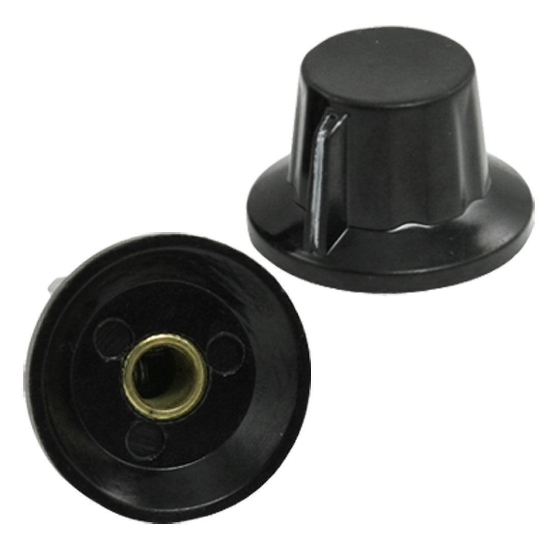 6mm 15/64" Shaft Hole Diameter Potentiometer Pot Pointer Knobs Caps