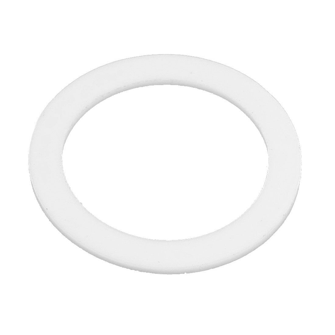 30mm x 40mm x 2mm Sealing Flat PTFE Gasket Washer White
