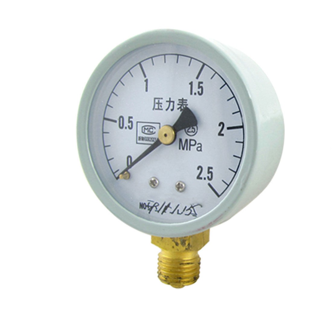 Liquid Water Air Pressure 0-2.5MPa Round Dial Gauge