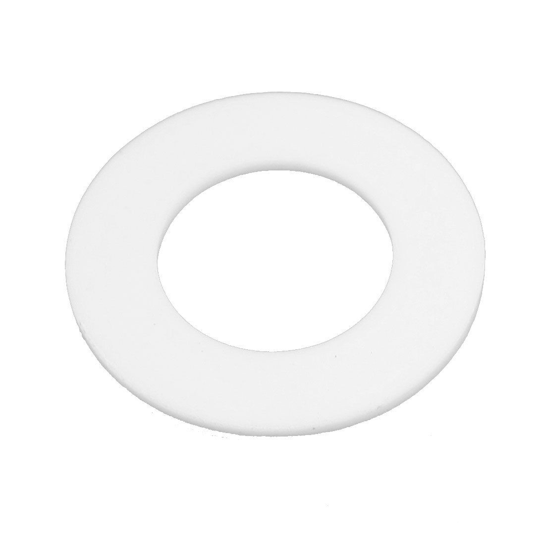 25mm x 45mm x 2mm Flat PTFE Gasket Washer White New