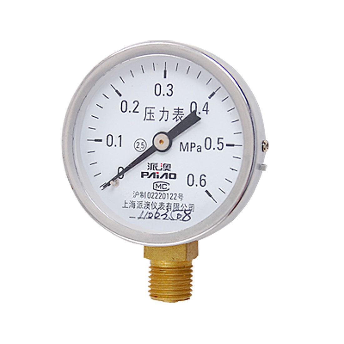 Pneumatic System Y-60 Air Pressure Test Gauge 0-0.6MPa