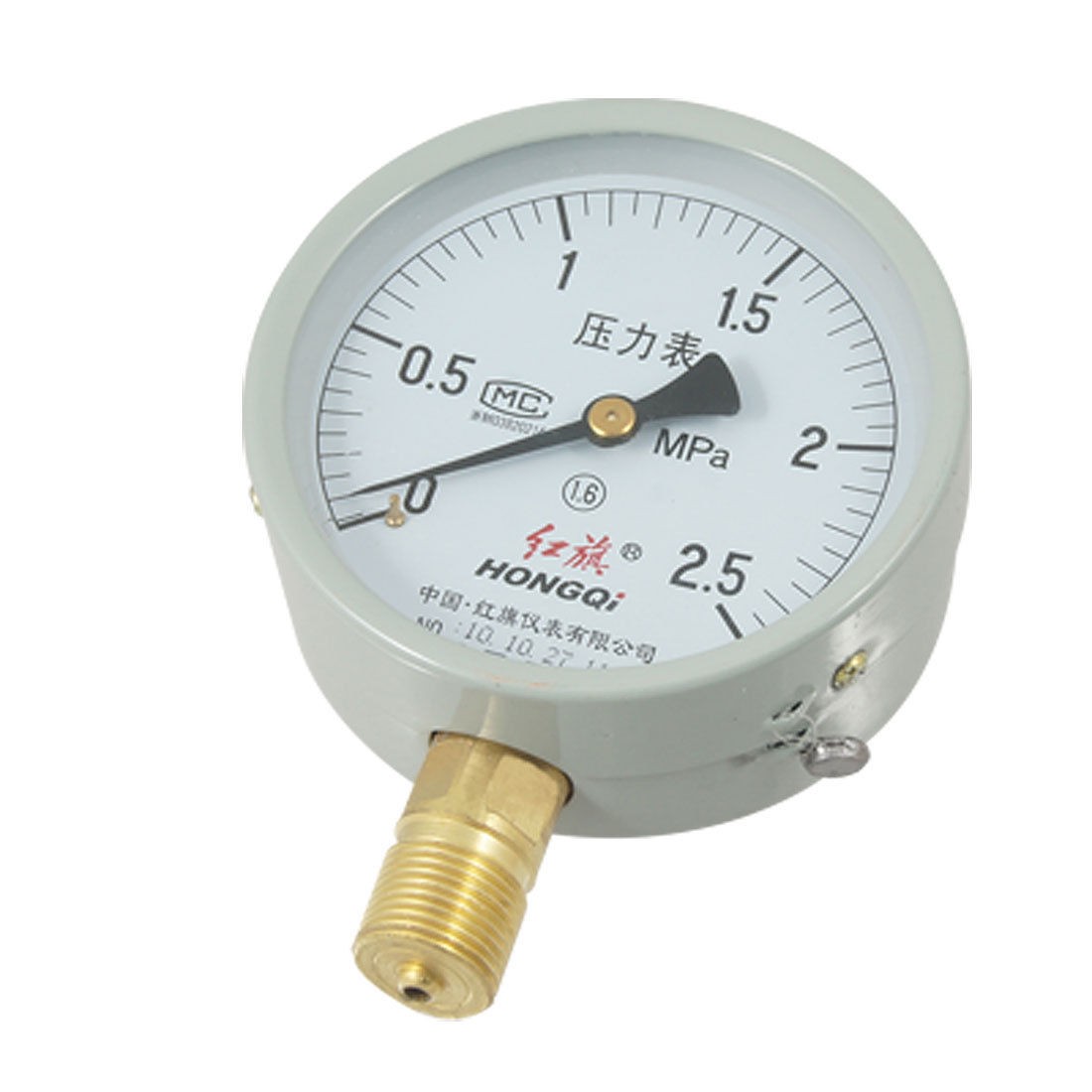 2.5 Mpa 1.6 Accuracy Class Air Water Pressure Gauge