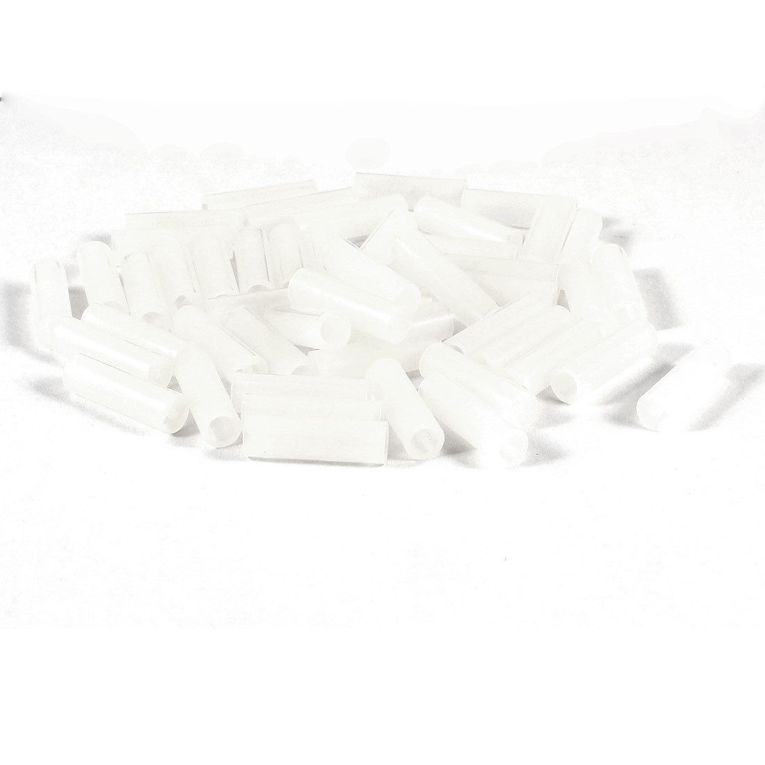 50 Pcs White Nylon 66 Cylinder Shape Spacer Supports 5mmx17mm for PCB Board