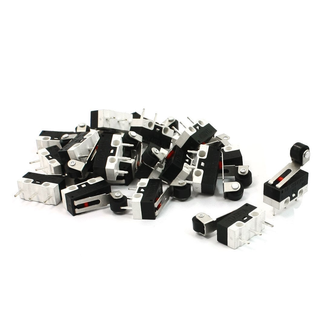 20 x Short Hinge Roller Lever SPDT 3 Pin Momentary Micro Limit Switch AC 125V 1A