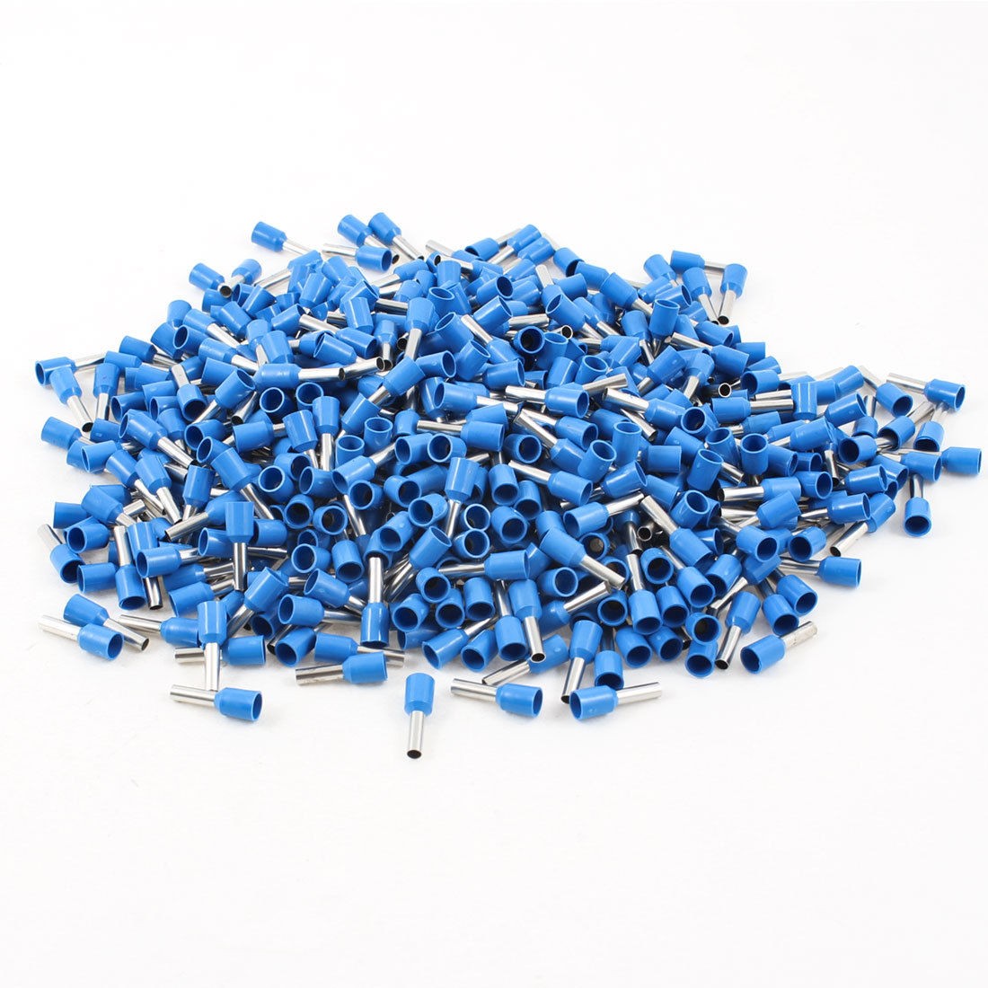 1000pcs Blue Pre-insulated Tube Terminals Cable Lug for 14 AWG