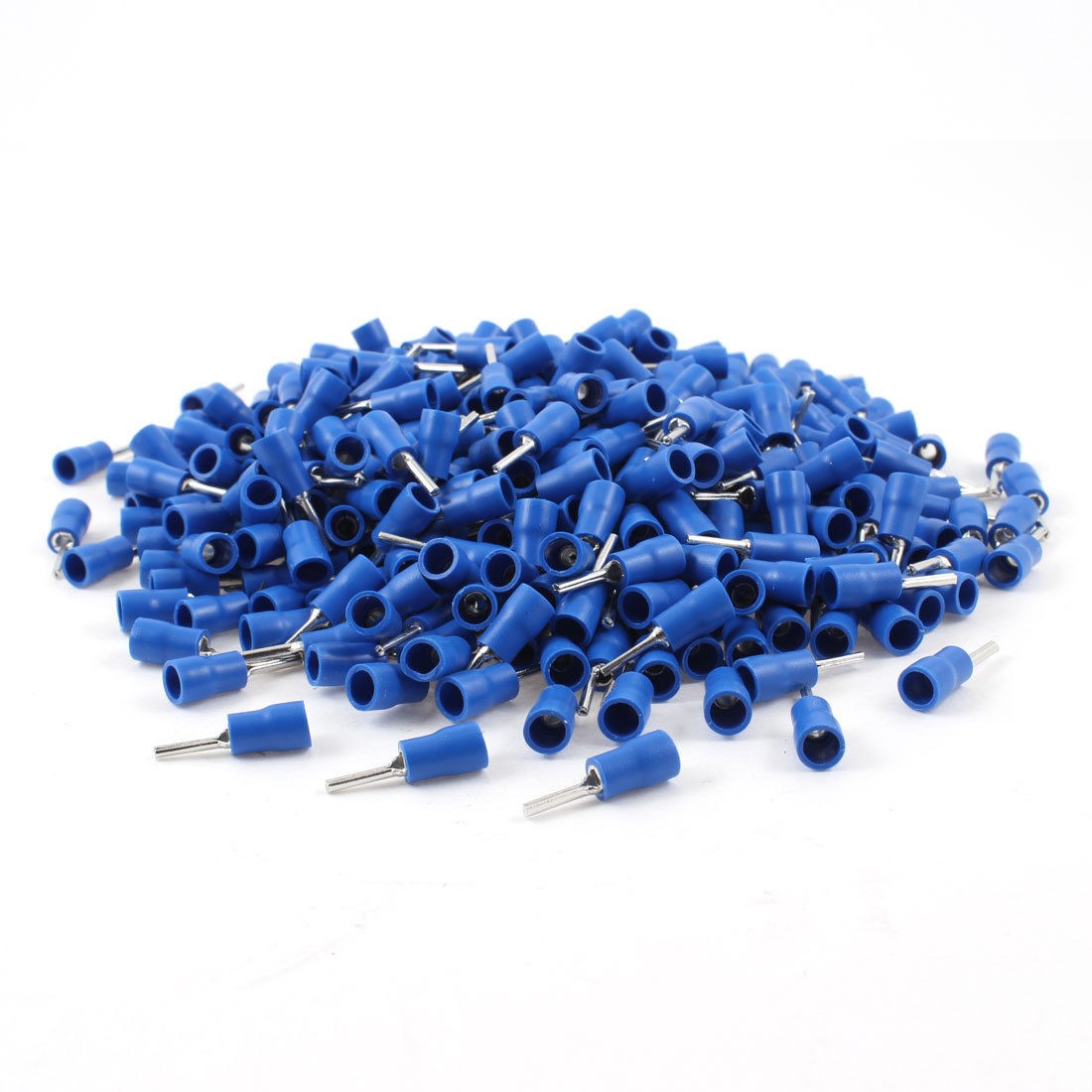 1000 x Blue Insulated Connector Crimped Pin Terminal PTV2 10 for AWG16 14 Wire