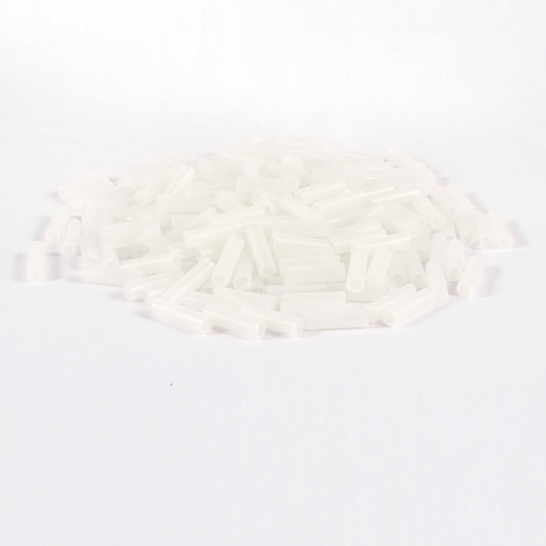 PCB Board White Cylinder Shape Nylon 66 Spacer Support 5mm x 17mm 200 Pcs