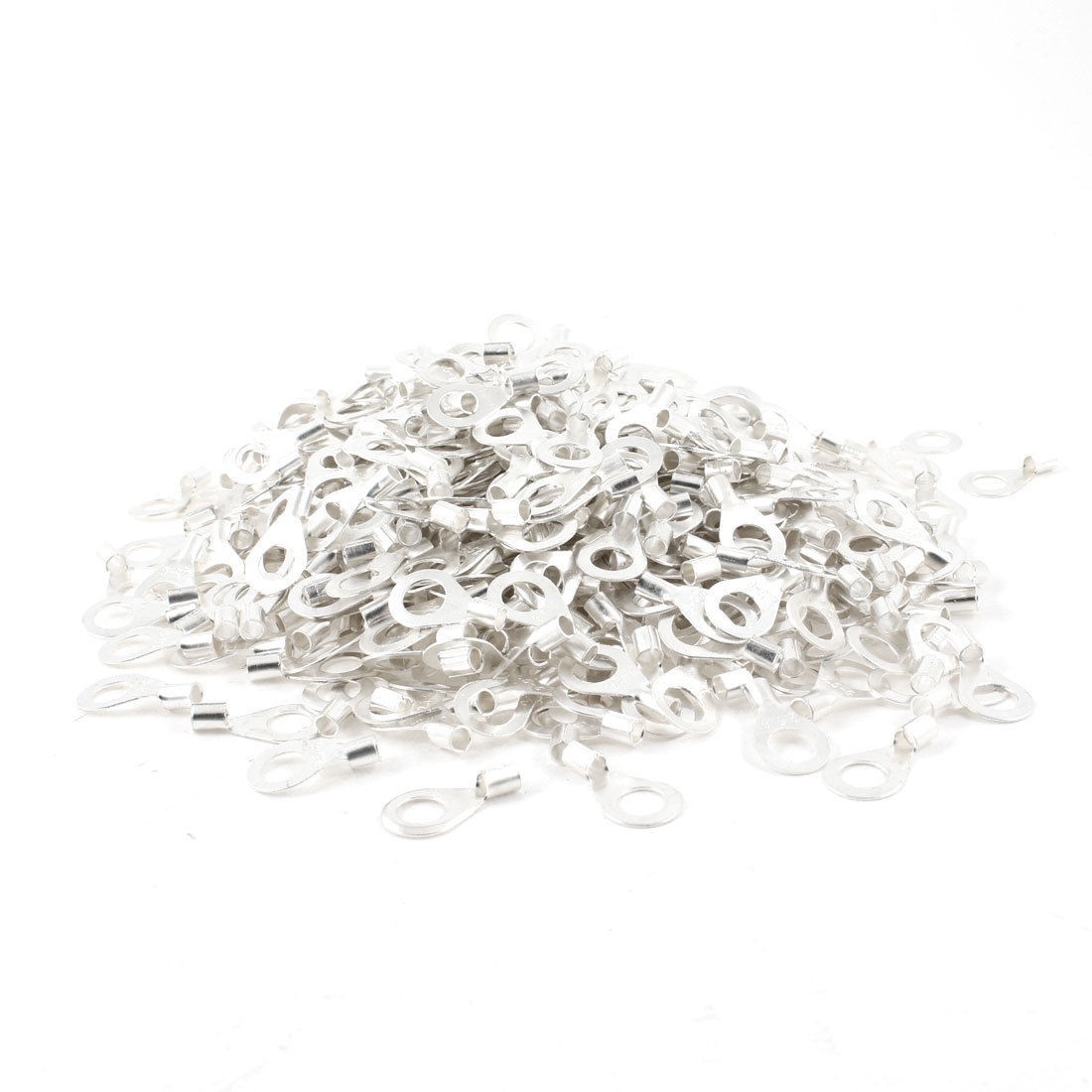 1000 Pcs 6mm Stud Copper Lug Cable Connector Non-insulated Ring Terminal