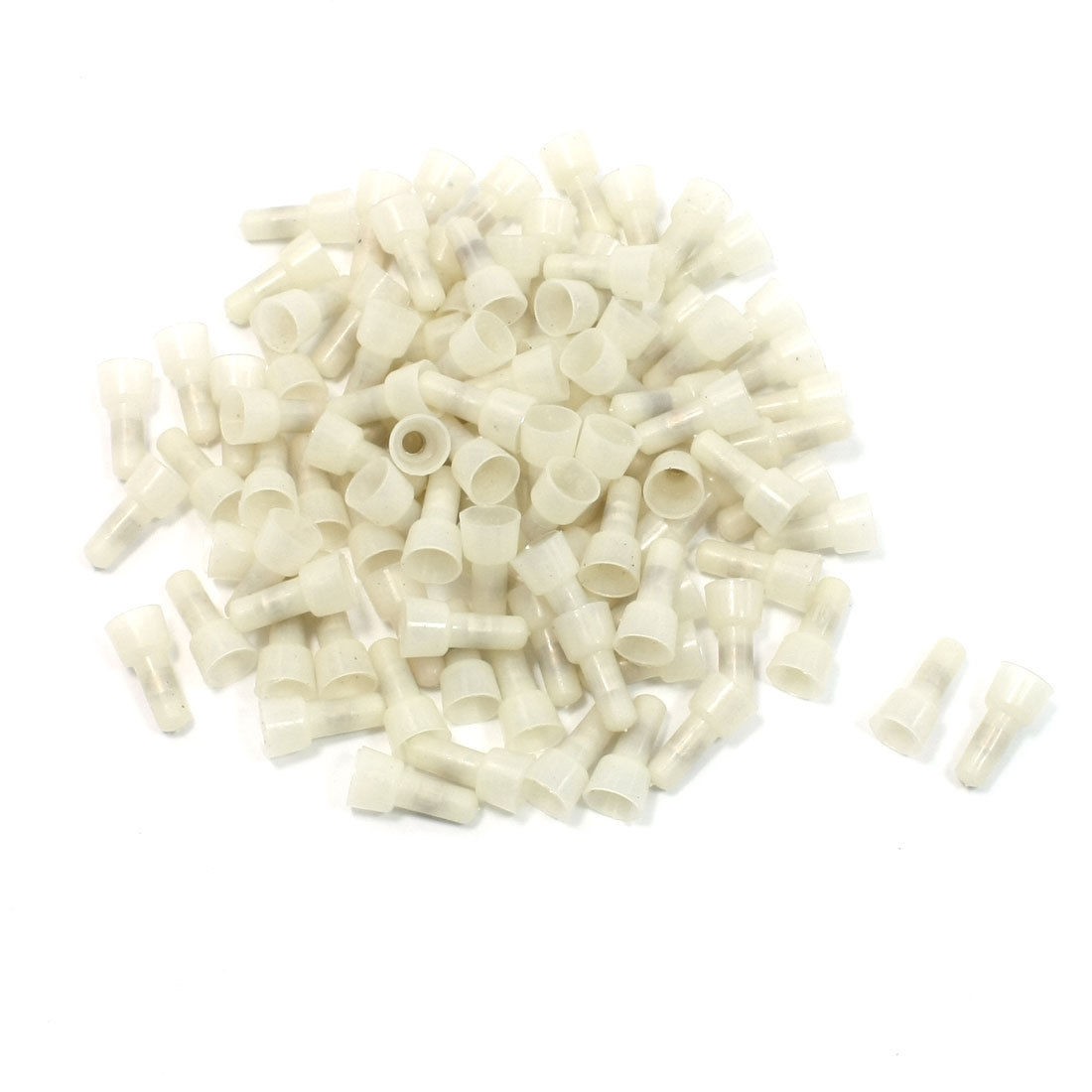 100 Pcs 3mm Tin Plated Tube Dia Safe Closed End Wire Connectors Crimp Cap