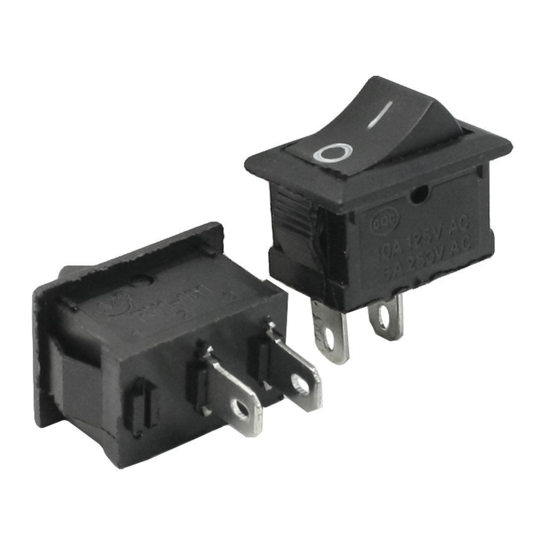 2 x Plunge Router AC 250V/6A 125V/10A Single Pole ON/OFF Rocker Switch