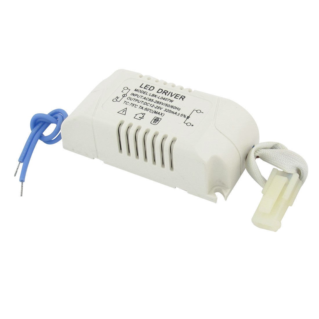 DC12-25V 320mA Output Driver Power Supply for 7 x 1W LED Strip Light