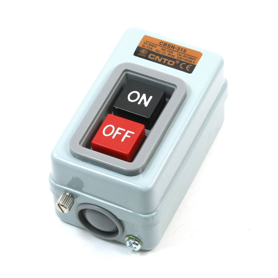 CBSN-315 AC 380V 15A 2.2KW ON/OFF 3 Phase Self-Locking Power Push Button Switch