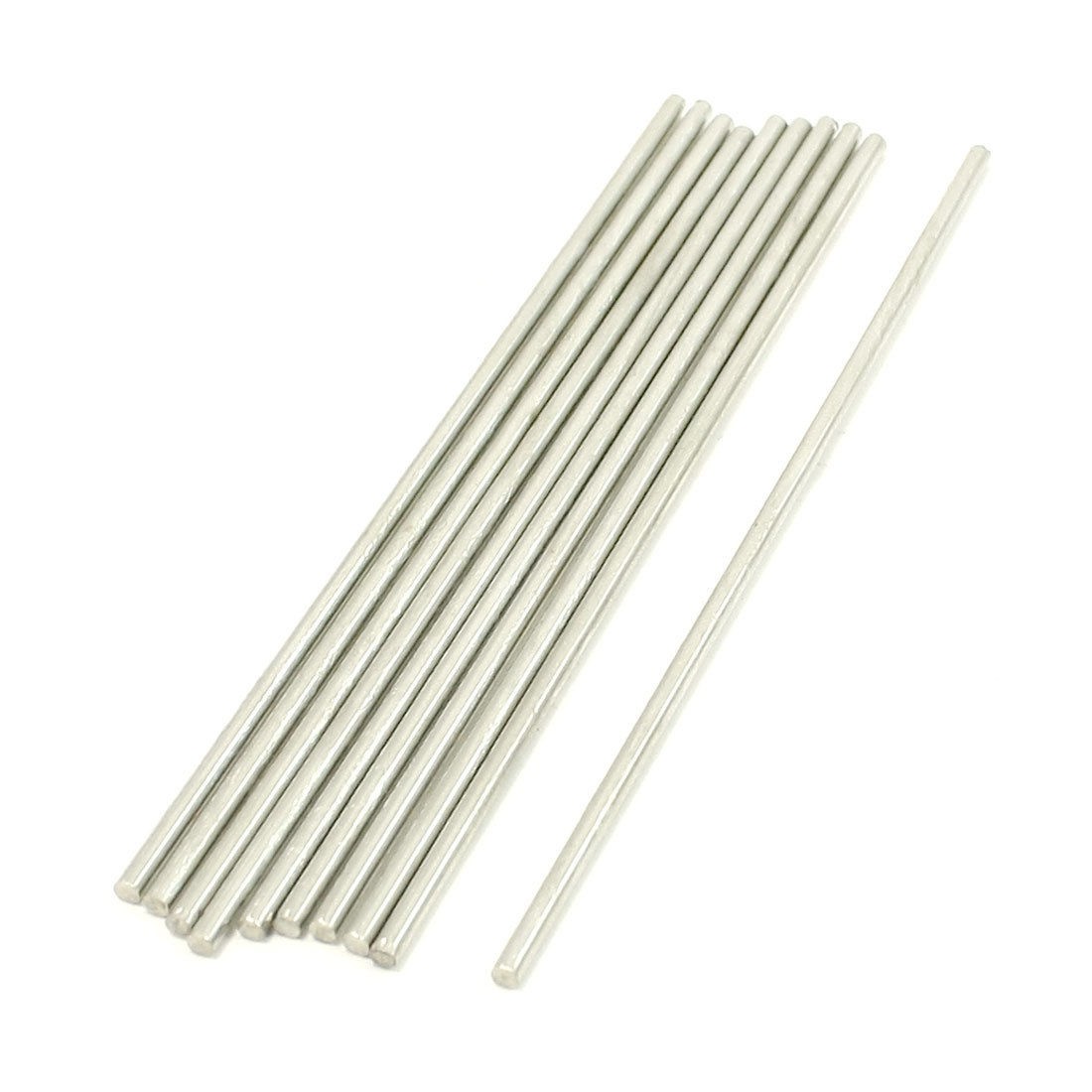 RC Airplane 100mm x 2mm Stainless Steel Round Rod 10 Pcs
