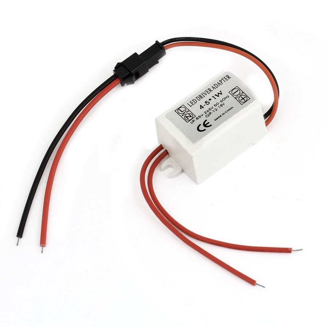 AC85-265V Driver Power Supply Adapter White for 4-5 1W LED Flexible Strip Light