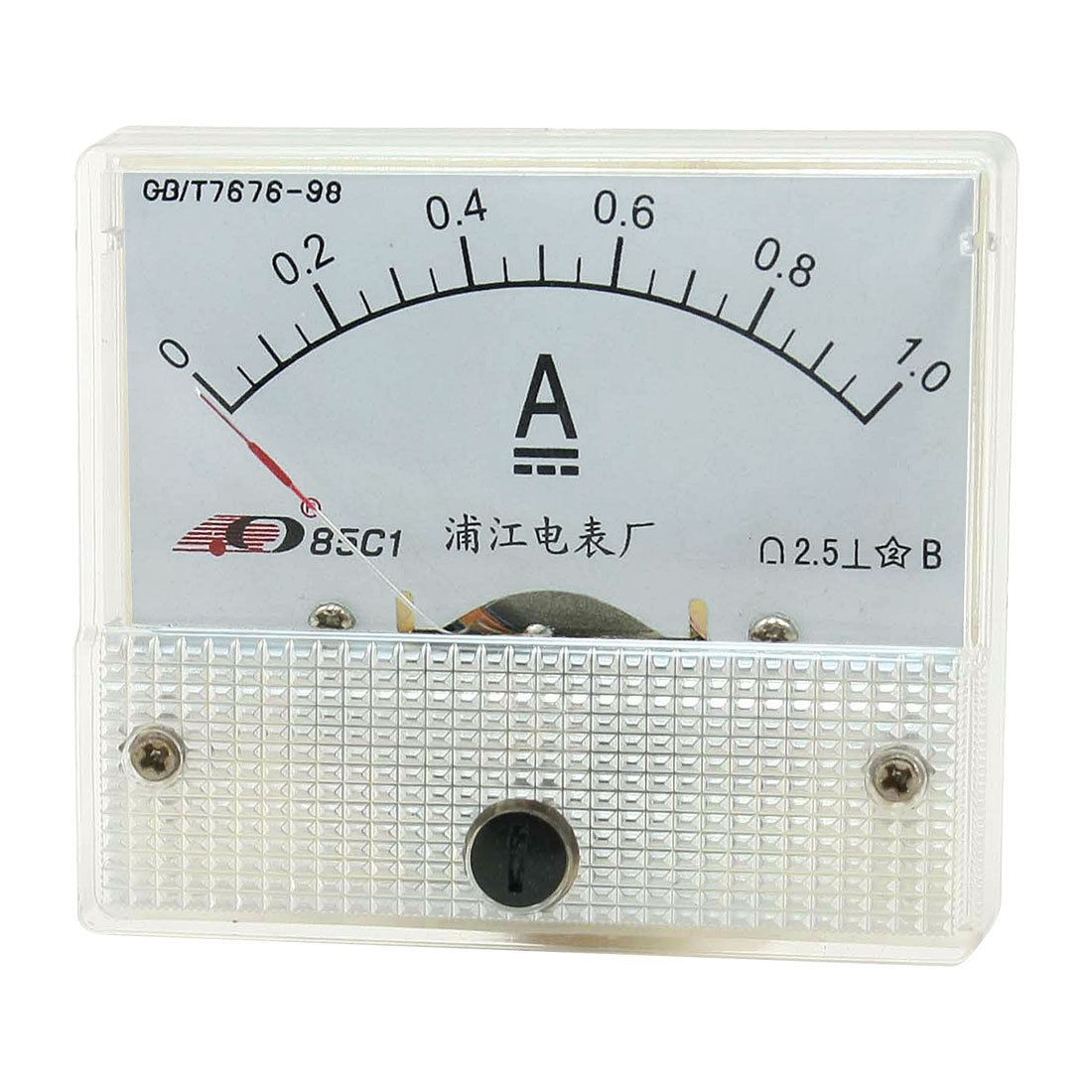 DC A Analog Current Panel Meter Rectangle Ammeter 85C1