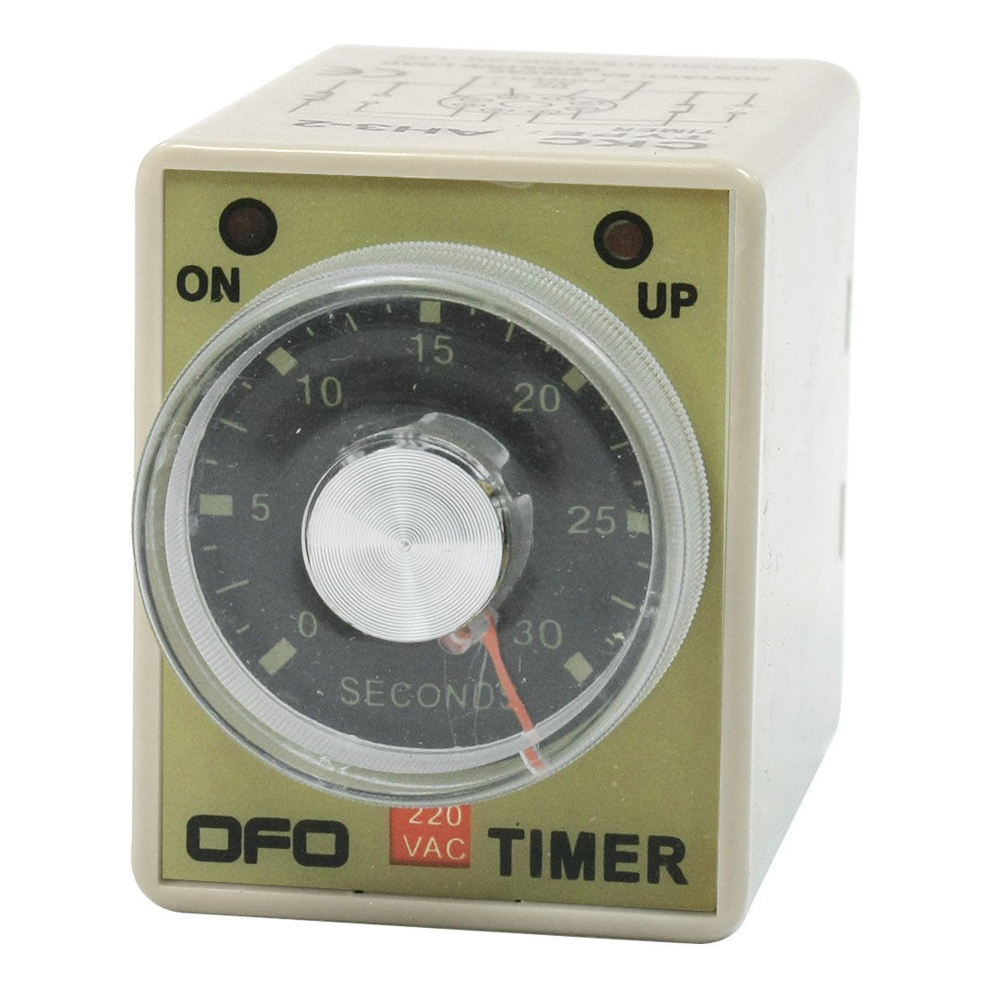 AH3-2 AC 220V 8 Pin DPDT 30 Seconds Power on Delay Timer Time Relay