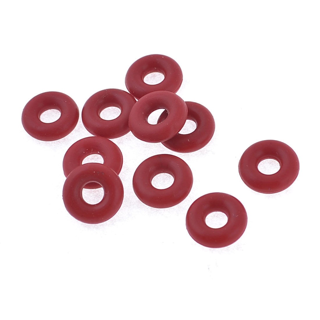 10 Pcs Burgundy Silicone O Ring Seal Washers Gaskets 8 x 2.5 x 2mm