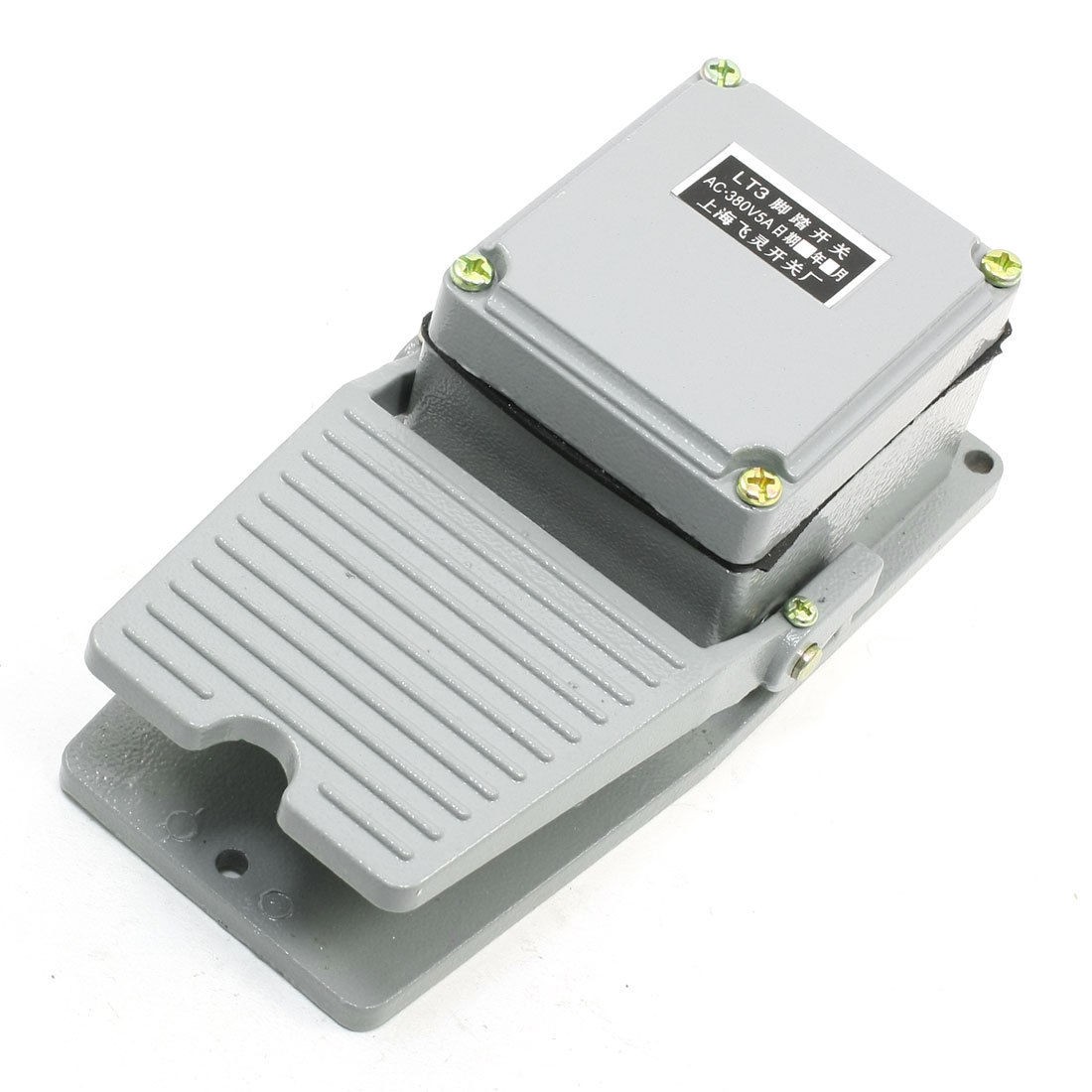 Gray 5A SPDT NO NC Momentary CNC Power Treadle Foot Pedal Switch