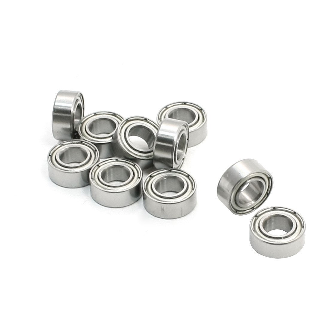 10 Pcs 4mm x 9mm x 4mm Shielded Deep Groove Ball Bearing for Motor