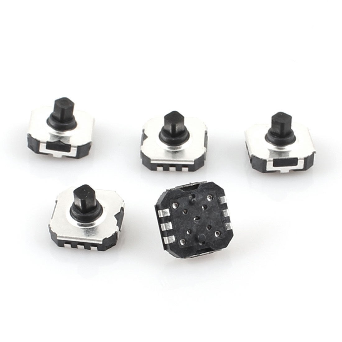 5 Pcs 7mm x 7mm 6 Pin 5 Way Momentary Push Button SMD SMT Tactile Switch