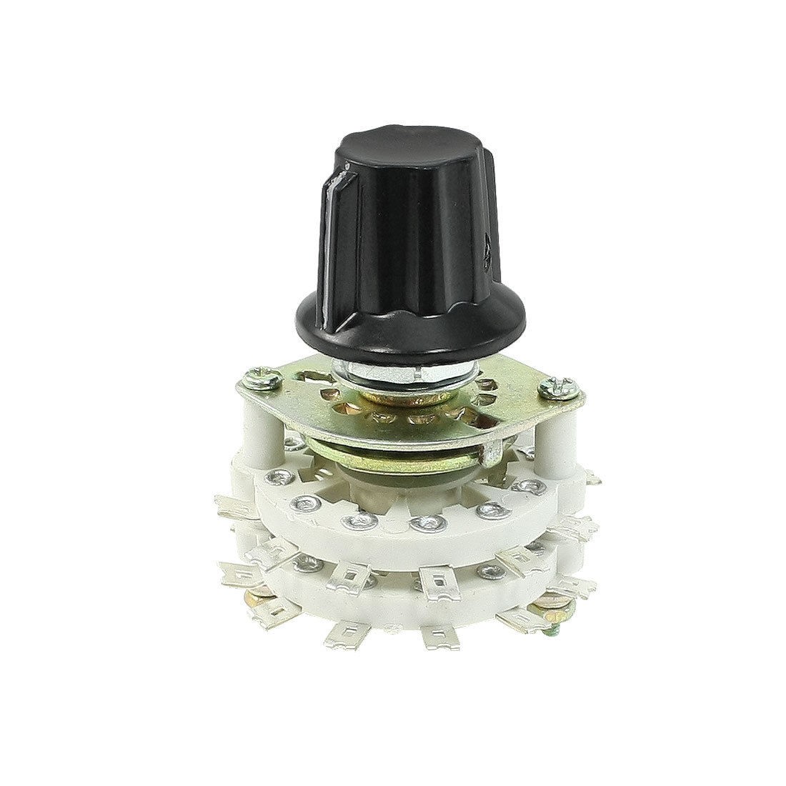4P5T Dual Deck Band Channel Rotary Switch Selector w Plastic Handle