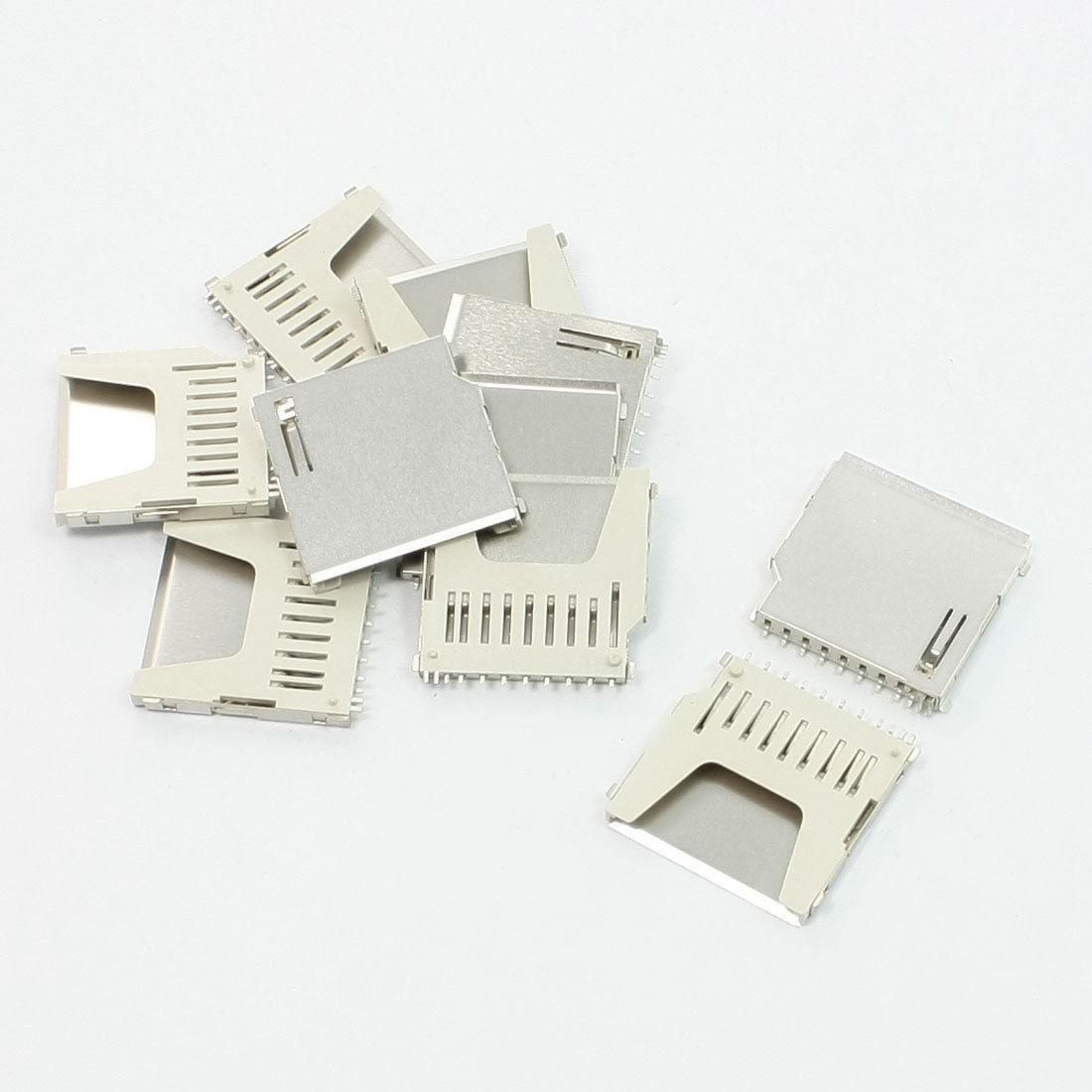 10Pcs 1" Length Pull Out Type SD Card Socket Connector for Camera MP4
