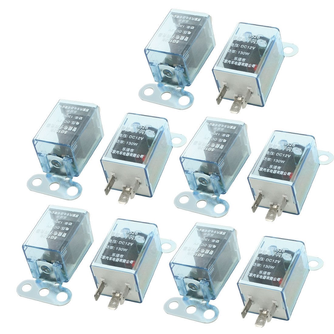 10 Pcs Universal DC 12V LED Light Indicator Lamp 3 Pin Car Flasher Relay