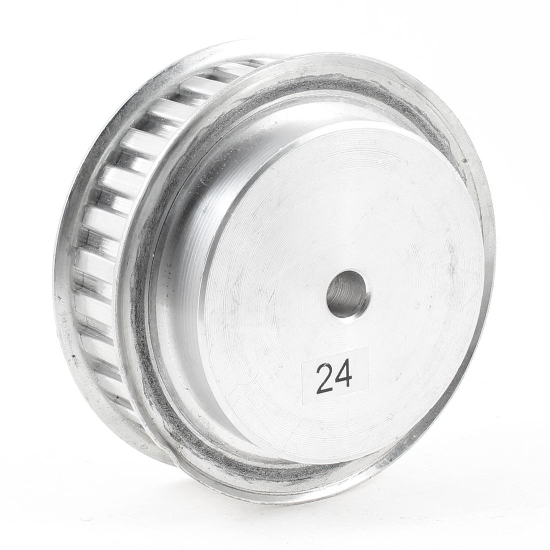 Silver Tone Aluminum Alloy L Type 30 Teeth 10mm Pilot Bore Timing Pulley