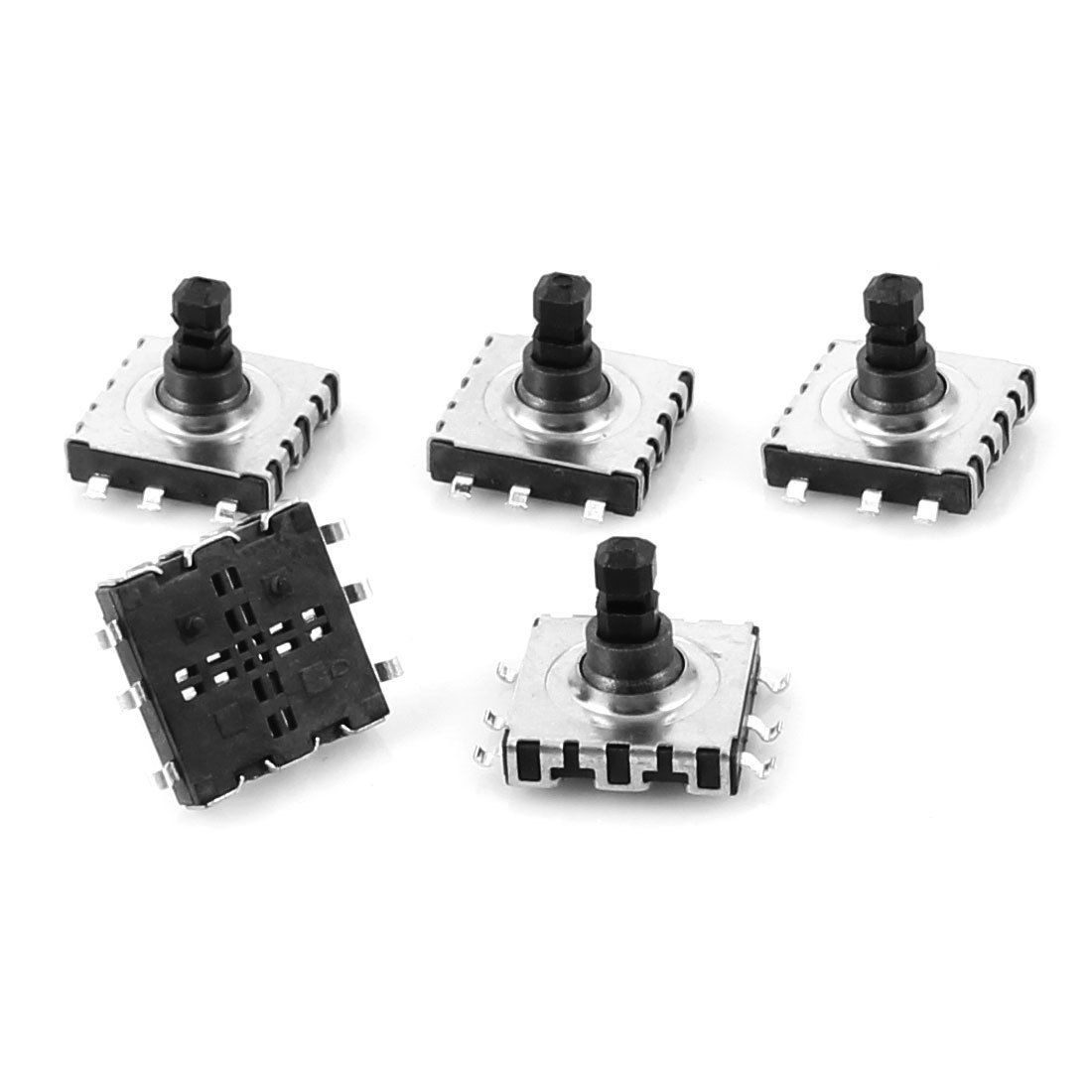 5 Pcs 10x10x9mm 6 Pin 5 Way Momentary Square SMD SMT Tactile Tact Switch