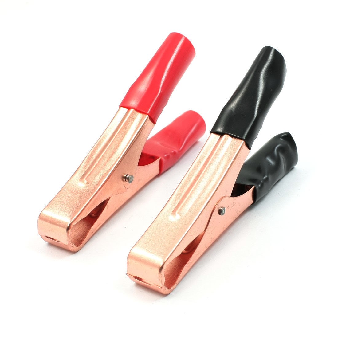 Auto Car 30A Battery Test Clip Alligator Clamp Black Red 103mm Length 2pcs