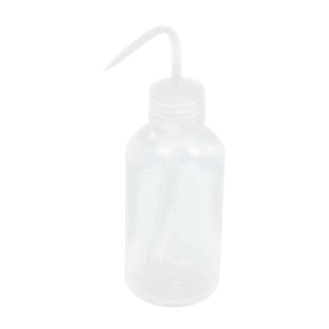 250ml Capacity Clear White Plastic Oil Liquid Squeeze Bottle Holder