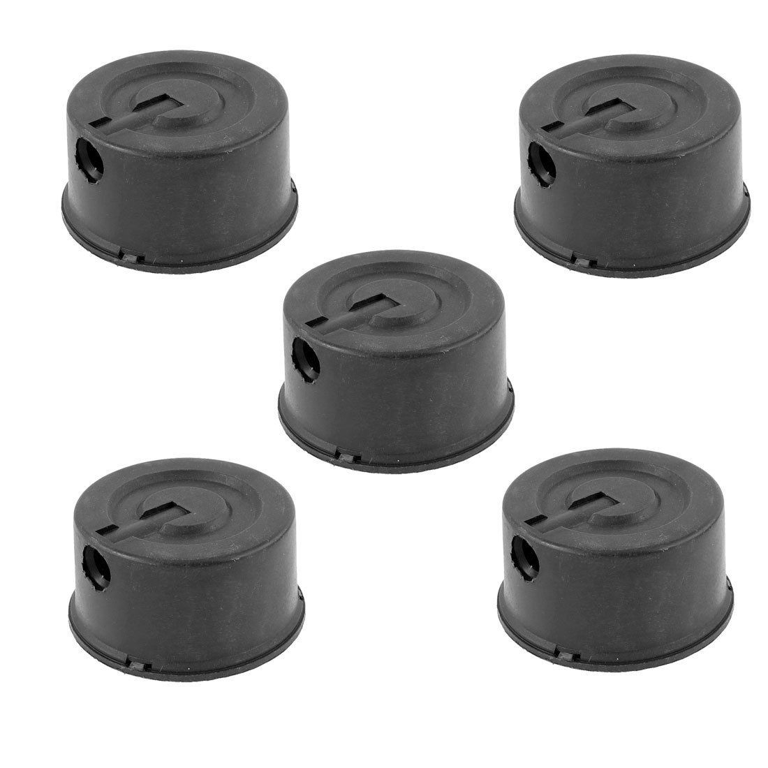 5 Pcs Plastic Inlet Filter Silencer 0.79" Male Thread Dia for Air Compressor