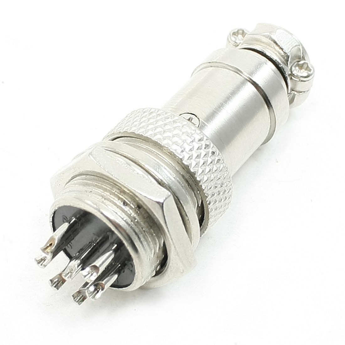 Panel Mounting 16mm Dia Thread 7Pin Metal Aviation Connector Plug