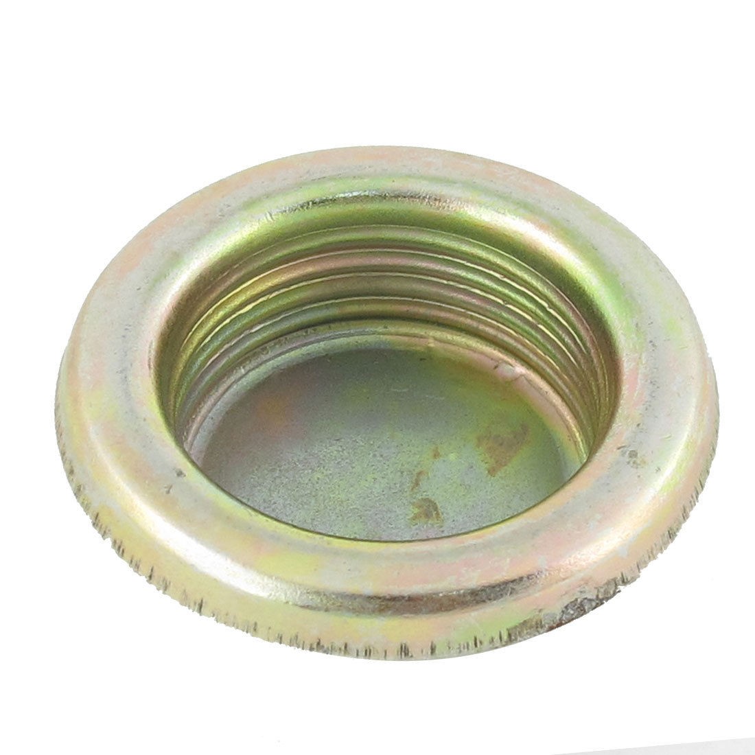 Gold Tone Metal 1.6" Diameter Round Oil Drum Cover Lid