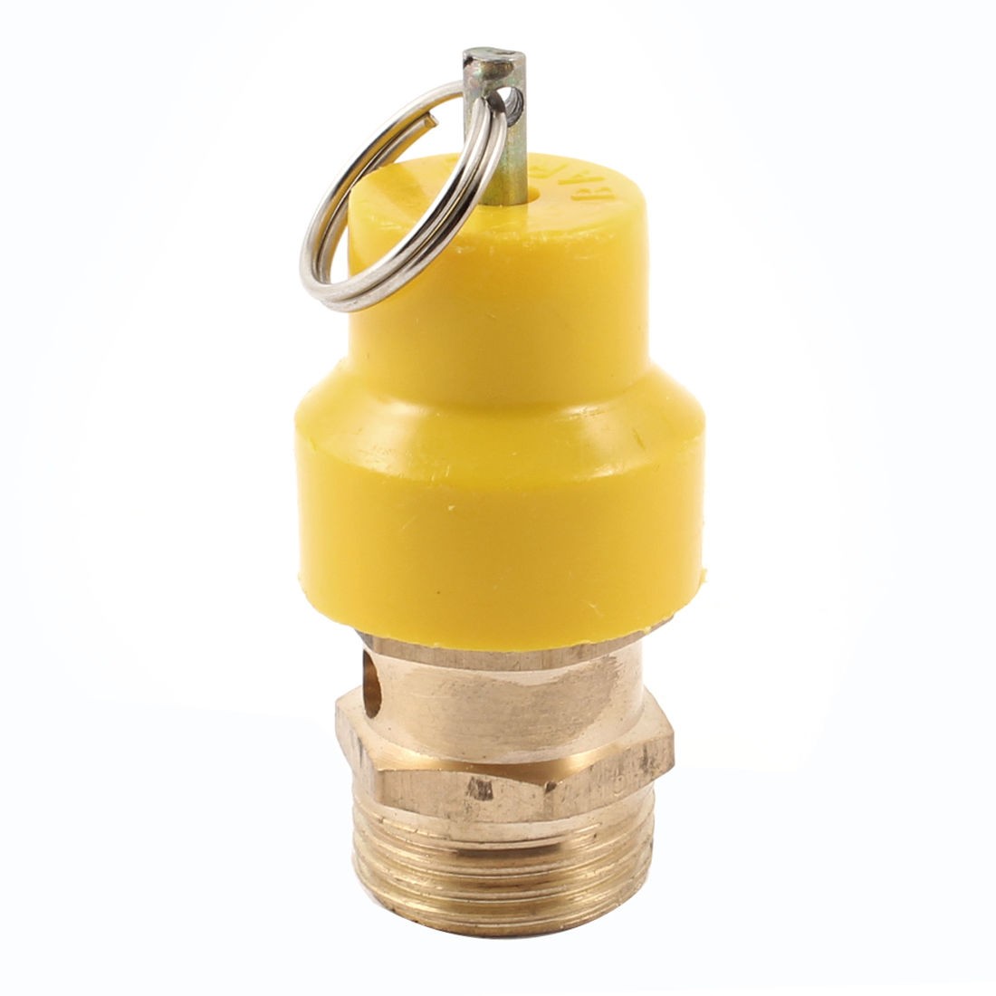 Yellow Plastic Coated 1/2" PT Male Thread Safety Air Pressure Relief Valve