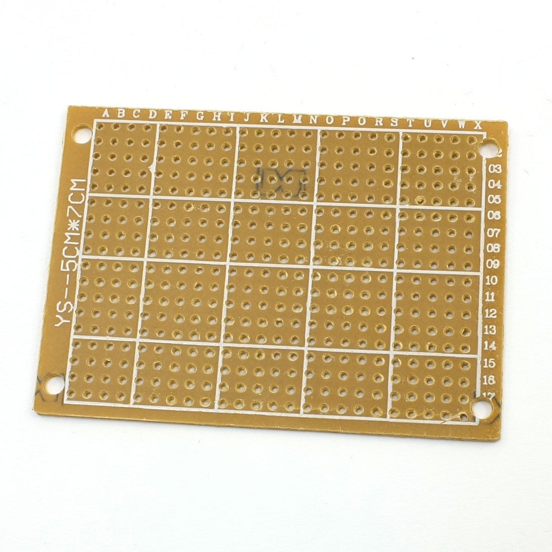 Prototyping Copper Tone Single Side PCB Print Circuit Board 5cm x 7cm