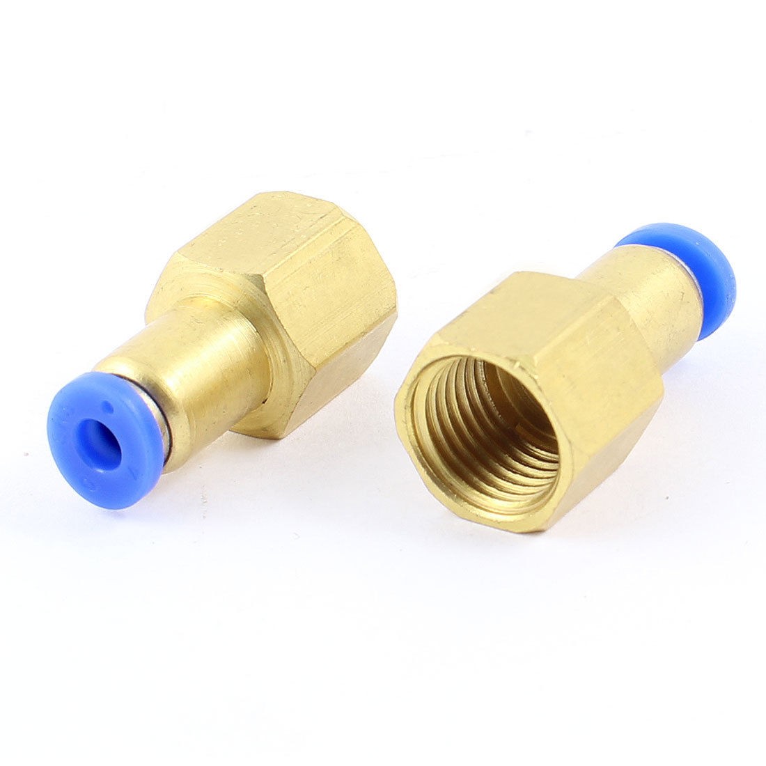 11 5mm Female Thread Quick Coupler Connector for 4mm Inner Dia Tube 2pcs